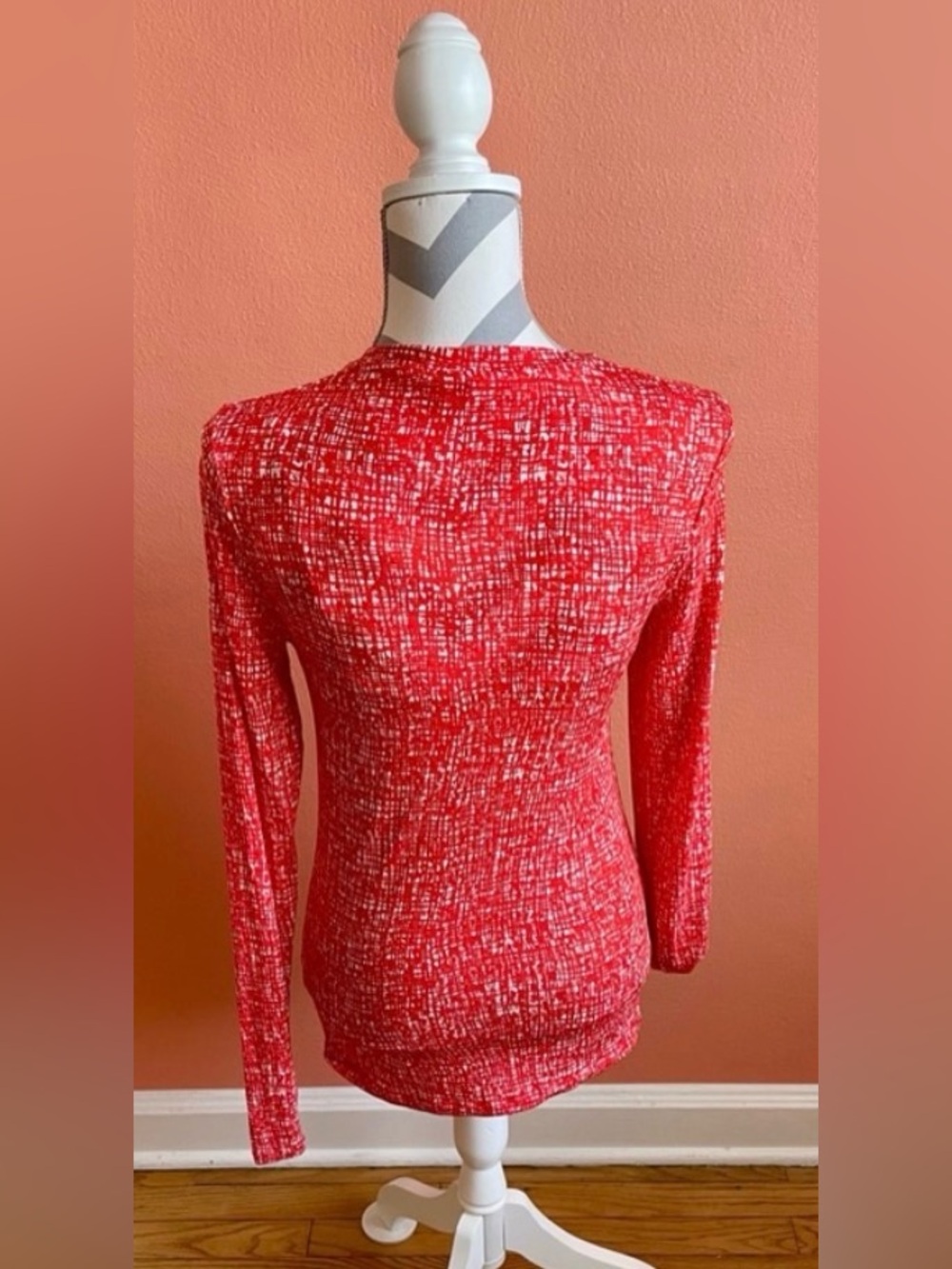 COS Red and White Patterned Top - Picture 2 of 4